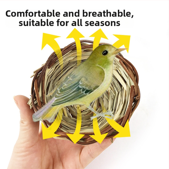 Carrot Valley šiaudinė pintinė paukščių lizdas