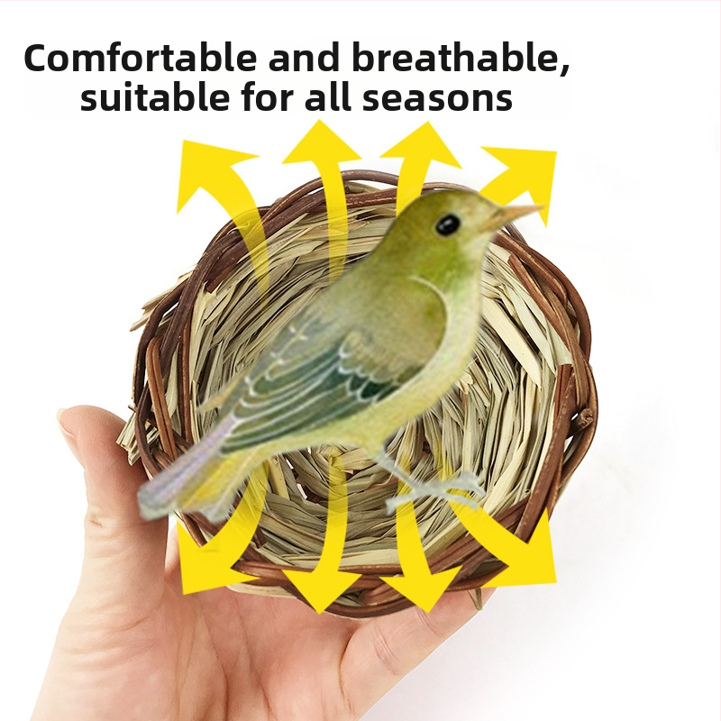 Carrot Valley šiaudinė pintinė paukščių lizdas