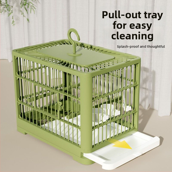 Plastikinis paukščių narvas, neimportuotas, (be licencijuotų privačių ženklų)