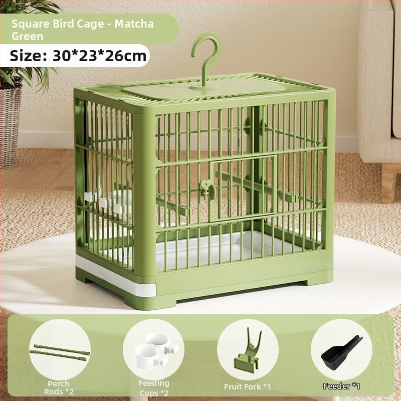 Plastikinis paukščių narvas, neimportuotas, (be licencijuotų privačių ženklų)