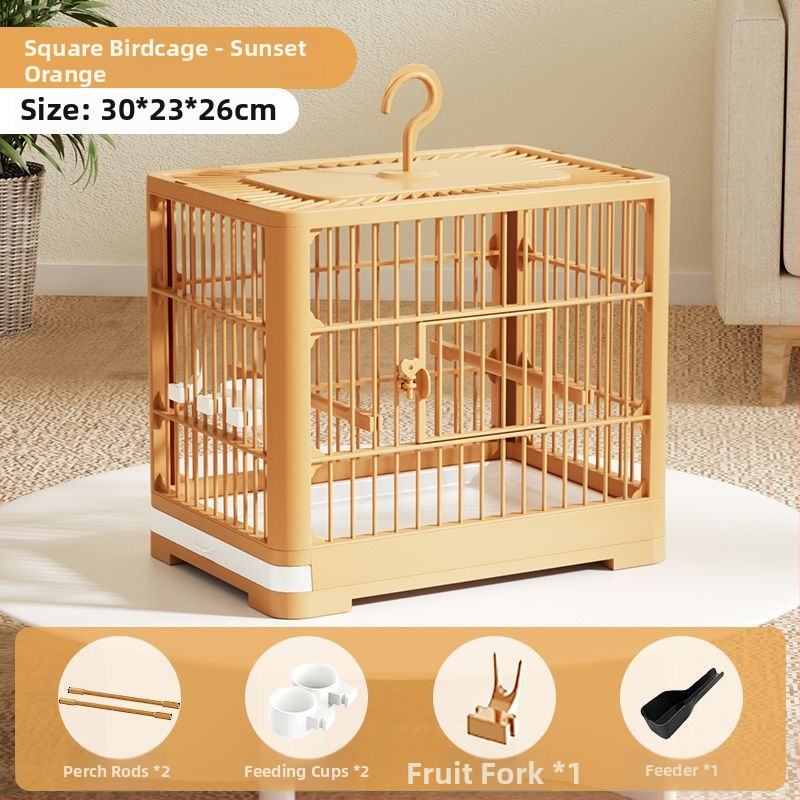 Plastikinis paukščių narvas, neimportuotas, (be licencijuotų privačių ženklų)