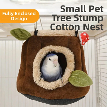 Kõrvatud puuvillane pesake väikestele koduloomadele – vastupidav kokkuvarisemise kujundus, koralli velvet vooder, päritolu Zhejiang, sobib väikestele loomadele ja lindudele