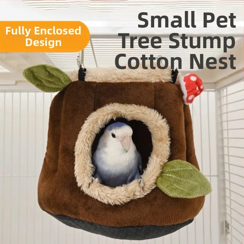 Kõrvatud puuvillane pesake väikestele koduloomadele – vastupidav kokkuvarisemise kujundus, koralli velvet vooder, päritolu Zhejiang, sobib väikestele loomadele ja lindudele