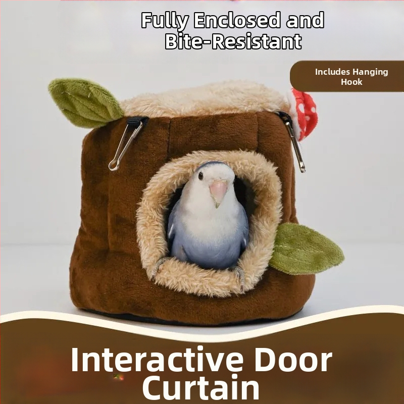 Kõrvatud puuvillane pesake väikestele koduloomadele – vastupidav kokkuvarisemise kujundus, koralli velvet vooder, päritolu Zhejiang, sobib väikestele loomadele ja lindudele