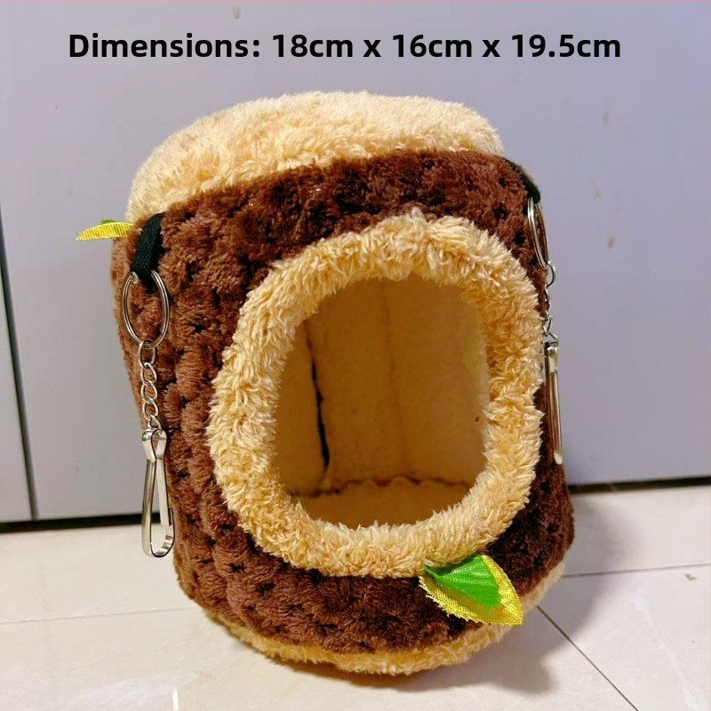 Kõrvatud puuvillane pesake väikestele koduloomadele – vastupidav kokkuvarisemise kujundus, koralli velvet vooder, päritolu Zhejiang, sobib väikestele loomadele ja lindudele