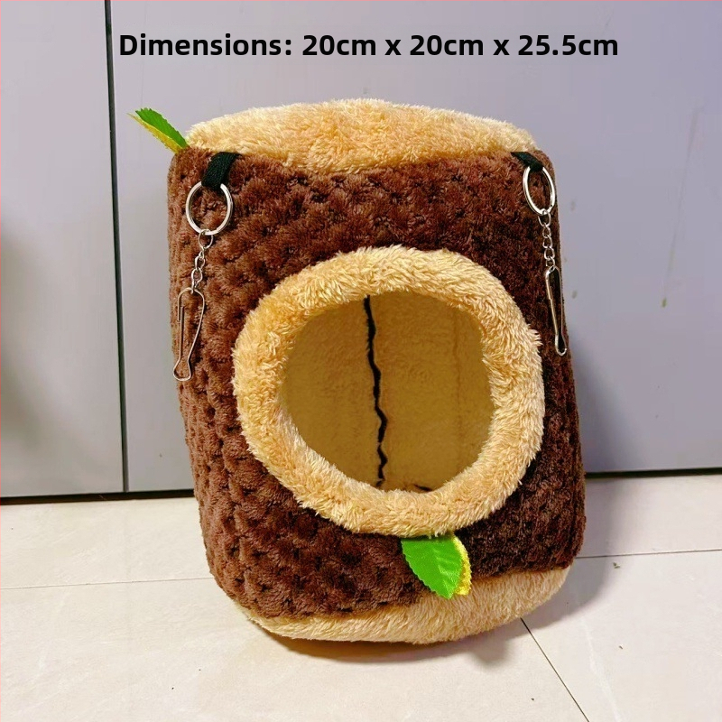 Kõrvatud puuvillane pesake väikestele koduloomadele – vastupidav kokkuvarisemise kujundus, koralli velvet vooder, päritolu Zhejiang, sobib väikestele loomadele ja lindudele