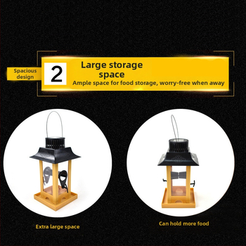 PETALENT plastmassist päikesega lindude söötja rõdule