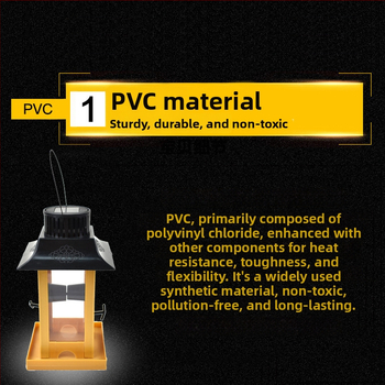 PETALENT plastmassist päikesega lindude söötja rõdule