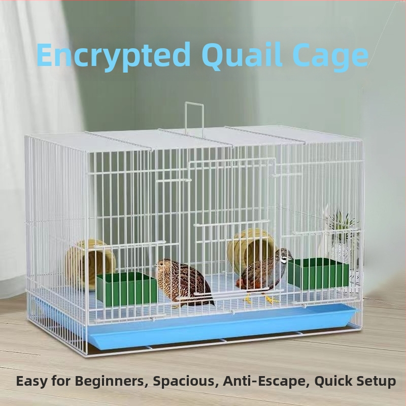 Paukščių auginimo narvas iš geležies vielos konstrukcijos, skirtas viščiukams ir antis