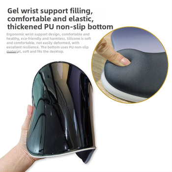 Randmepadi kummist hiirepadja — gradientne, paksenenud, libisemiskindel, ergonoomiline randmepadi; Mudel: Water style, Vorm: randmepadi, Töötlus: OEM