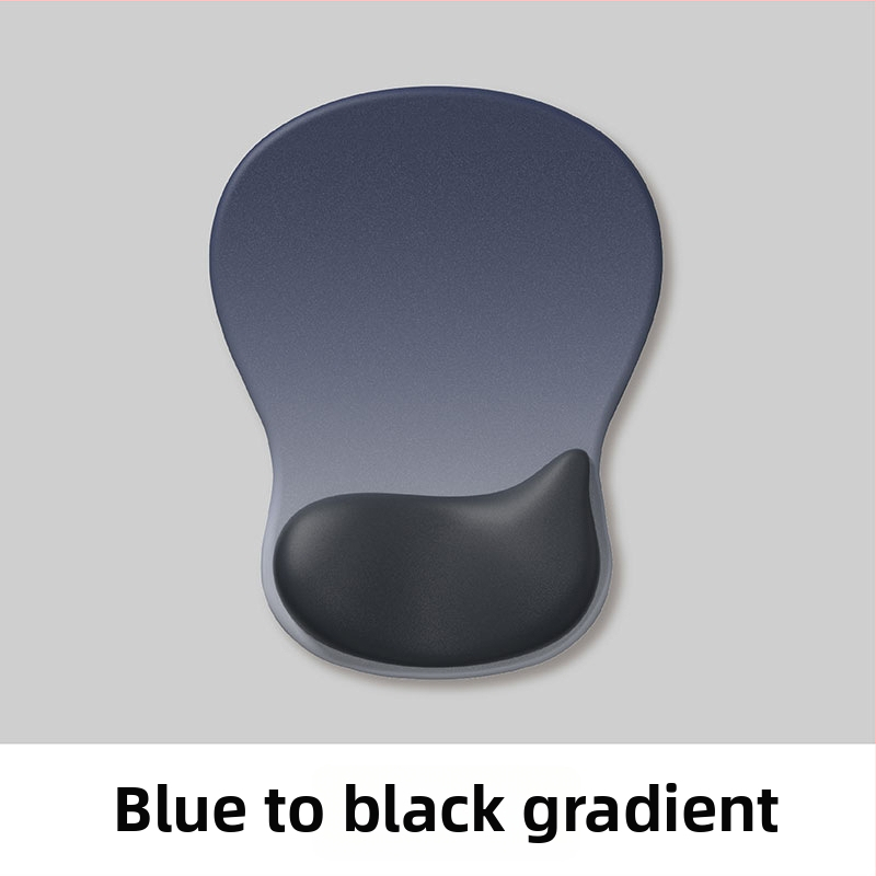 Randmepadi kummist hiirepadja — gradientne, paksenenud, libisemiskindel, ergonoomiline randmepadi; Mudel: Water style, Vorm: randmepadi, Töötlus: OEM