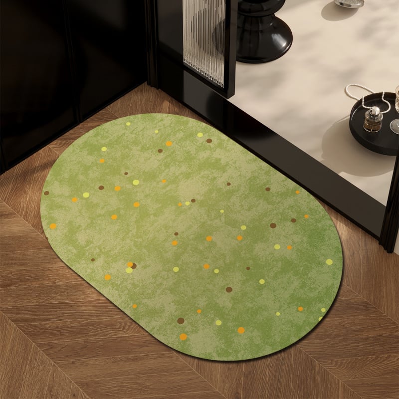 PVC килим за баня във френски стил – за вход към банята, абсорбиращ, бързосъхнещ, противохлъзващ се, миещ се