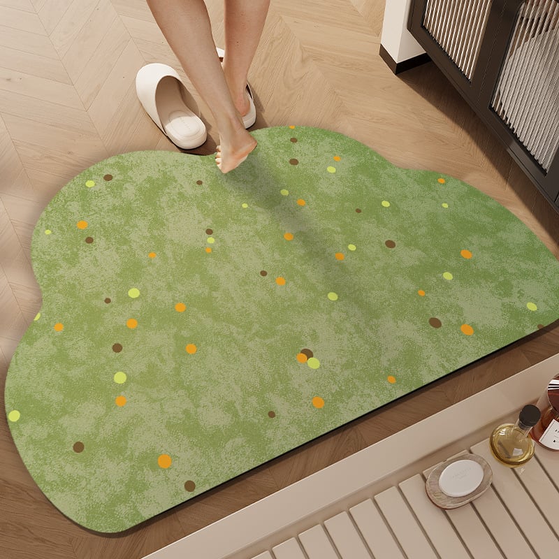 PVC килим за баня във френски стил – за вход към банята, абсорбиращ, бързосъхнещ, противохлъзващ се, миещ се