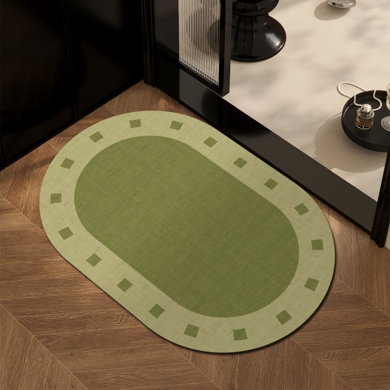 PVC килим за баня във френски стил – за вход към банята, абсорбиращ, бързосъхнещ, противохлъзващ се, миещ се