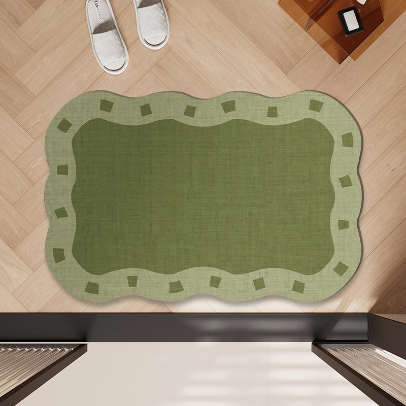 PVC килим за баня във френски стил – за вход към банята, абсорбиращ, бързосъхнещ, противохлъзващ се, миещ се