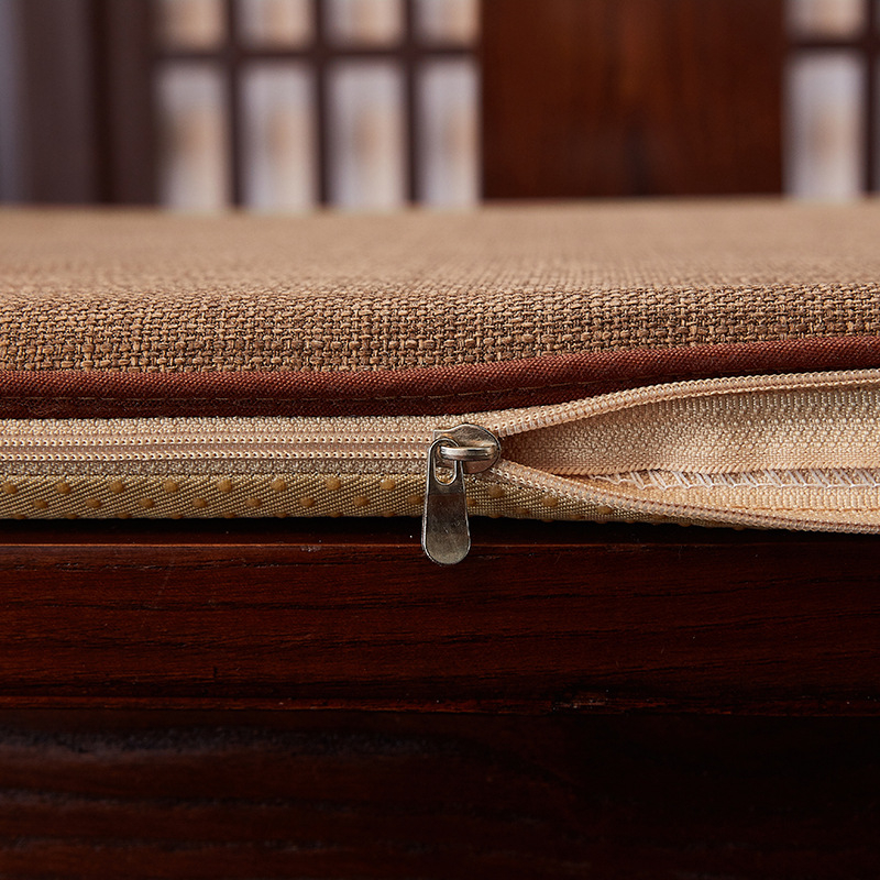 Tooli istmepadi, puuvillase ja lina kangaga, U-kujuline kujundus, uus Hiina stiil, polüesteri täidis, sobib elutoas ja restoranides