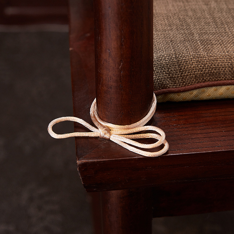 Tooli istmepadi, puuvillase ja lina kangaga, U-kujuline kujundus, uus Hiina stiil, polüesteri täidis, sobib elutoas ja restoranides