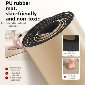 Profesionalus jogos kilimėlis, PU + natūralus kaučukas; svoris 2900 g; storis 5 mm; modelis: karikatūra; kategorija: jogos kilimėlis