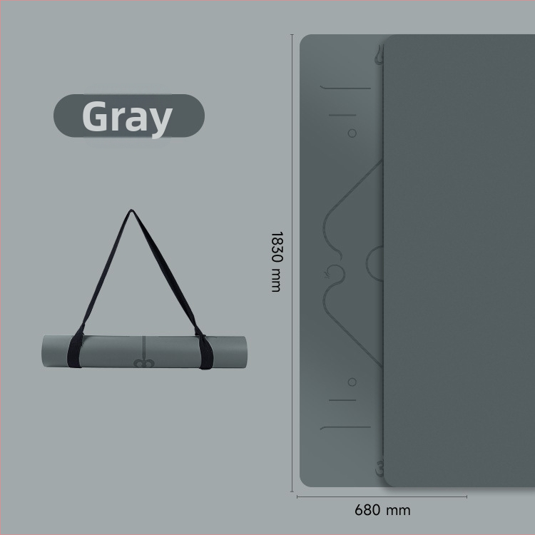 Profesionalus jogos kilimėlis, PU + natūralus kaučukas; svoris 2900 g; storis 5 mm; modelis: karikatūra; kategorija: jogos kilimėlis