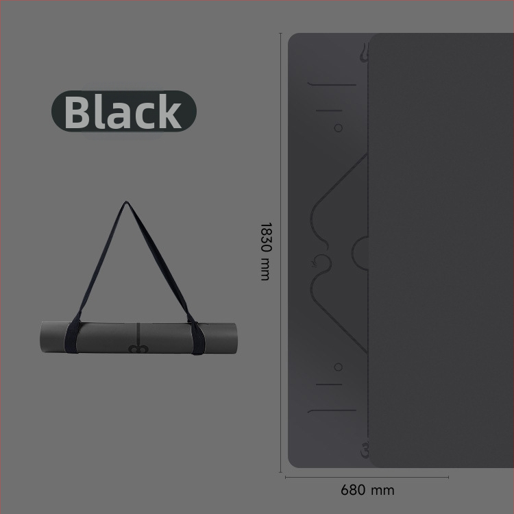 Profesionalus jogos kilimėlis, PU + natūralus kaučukas; svoris 2900 g; storis 5 mm; modelis: karikatūra; kategorija: jogos kilimėlis