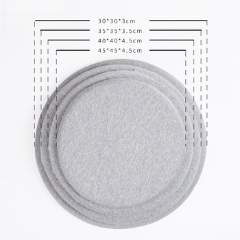 Jaapani stiilis ümmargune tooli padi mäluvahtiga, puuvillane kate, sobib kontorisse ja klassi jaoks