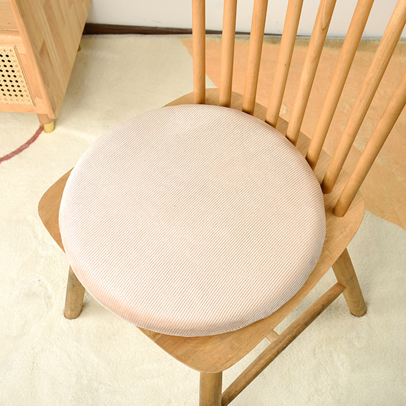 Jaapani stiilis ümmargune tooli padi mäluvahtiga, puuvillane kate, sobib kontorisse ja klassi jaoks