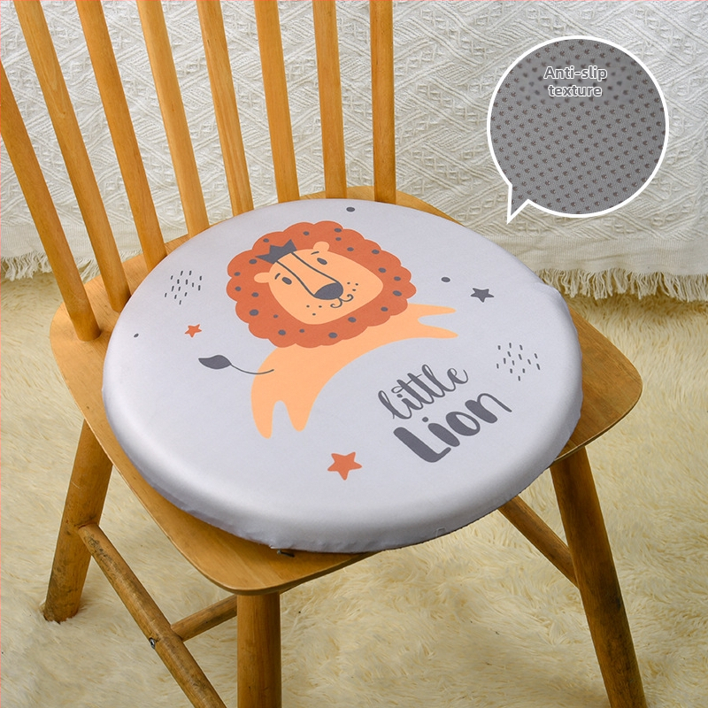 Jaapani stiilis ümmargune tooli padi mäluvahtiga, puuvillane kate, sobib kontorisse ja klassi jaoks