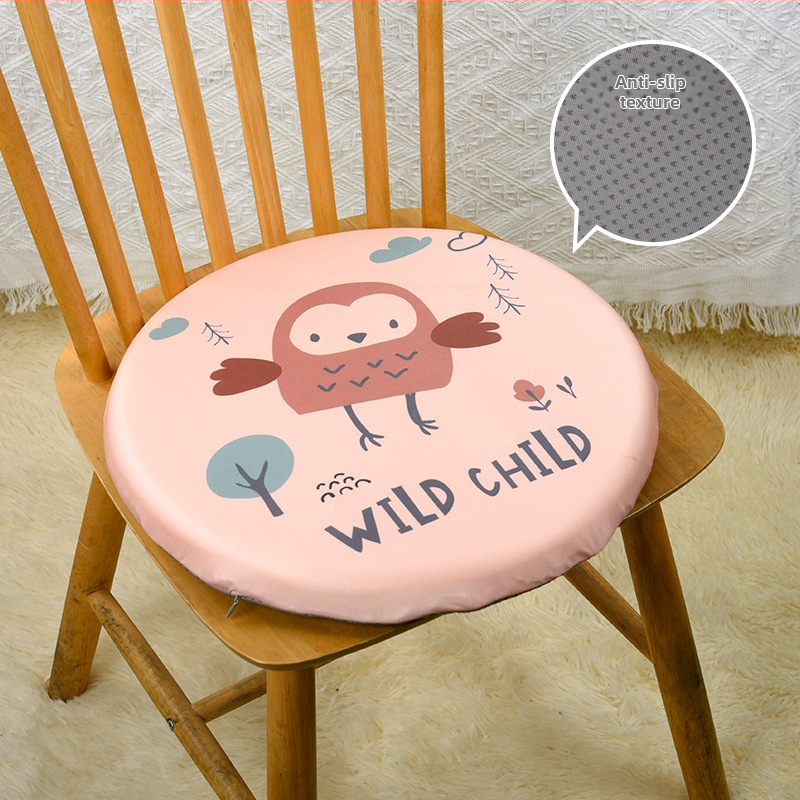 Jaapani stiilis ümmargune tooli padi mäluvahtiga, puuvillane kate, sobib kontorisse ja klassi jaoks