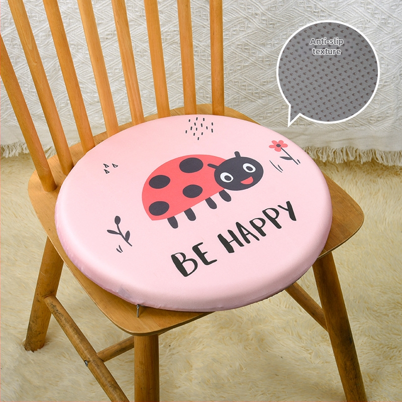 Jaapani stiilis ümmargune tooli padi mäluvahtiga, puuvillane kate, sobib kontorisse ja klassi jaoks
