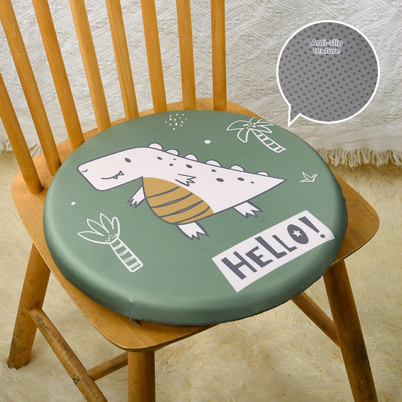 Jaapani stiilis ümmargune tooli padi mäluvahtiga, puuvillane kate, sobib kontorisse ja klassi jaoks