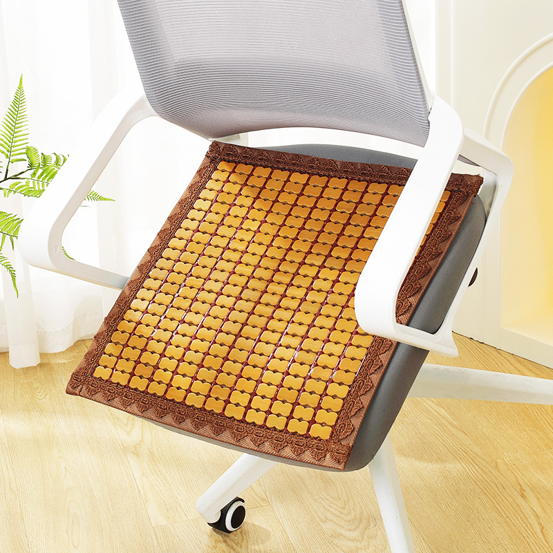 Bambusest tooli padjake, ühetooniline, elastse köie täidis, modernne minimalistlik stiil