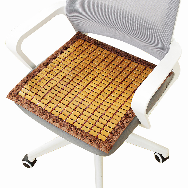 Bambusest tooli padjake, ühetooniline, elastse köie täidis, modernne minimalistlik stiil