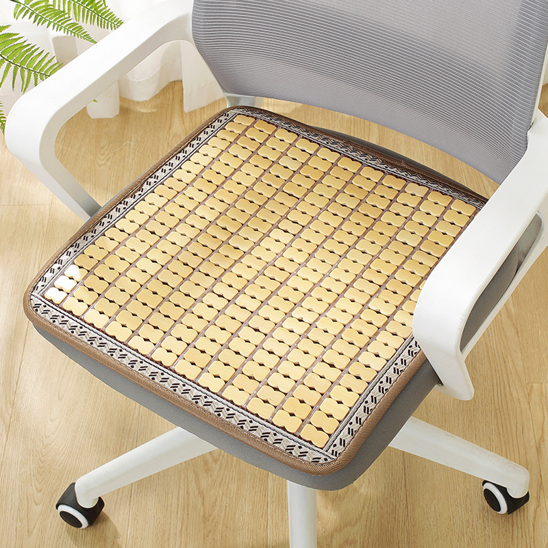 Bambusest tooli padjake, ühetooniline, elastse köie täidis, modernne minimalistlik stiil