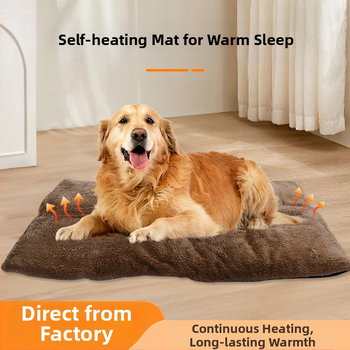 Lexuan Šildantis Lempinamo Kilimėlis Gyvūnams su Arktyiniu Velūru, Šildymo Pluoštai, Aliuminio Folijos Sluoksnis, Minkšta Izoliacinė Medvilnė, Neslystantis Audinys – Tinka Šunims