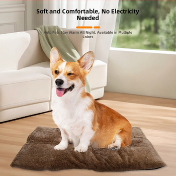 Lexuan Šildantis Lempinamo Kilimėlis Gyvūnams su Arktyiniu Velūru, Šildymo Pluoštai, Aliuminio Folijos Sluoksnis, Minkšta Izoliacinė Medvilnė, Neslystantis Audinys – Tinka Šunims