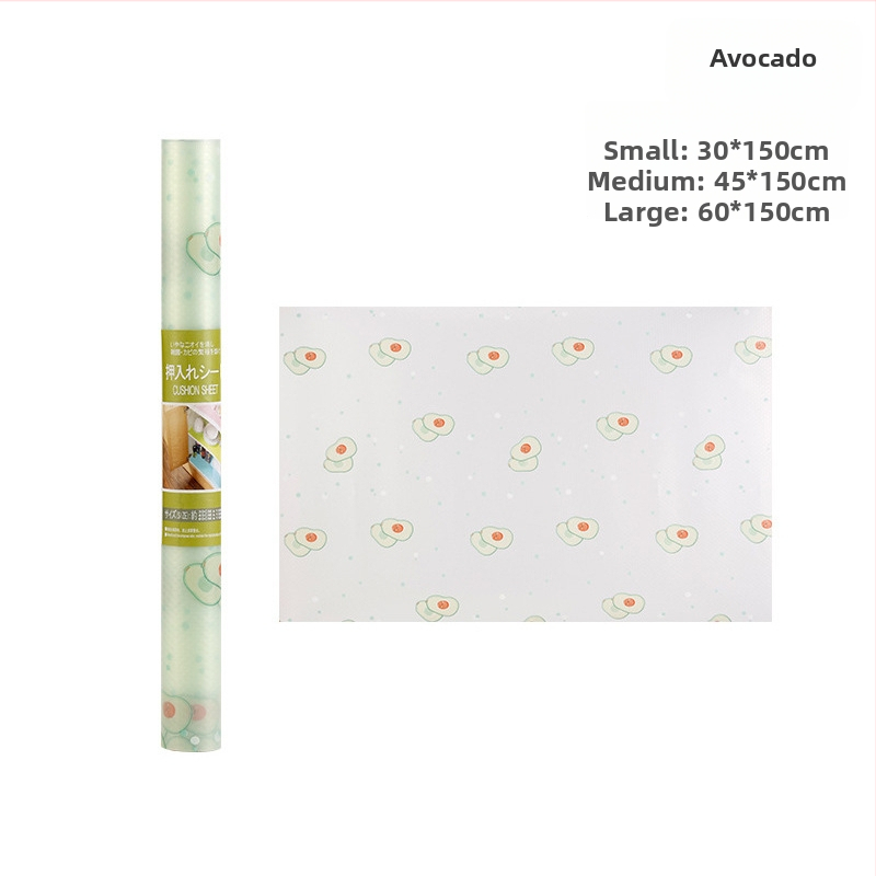 Virtuvės stalčių ir spintų kilimėlis iš EVA, Cartoon raštas, kvadratinės formos, atsparus vandeniui ir aliejui, atsparus drėgmei ir pelėsiams