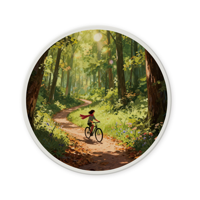 Diatomitų padėkliukai stiklinėms su peizažų motyvu, apvalūs, sugeria vandenį, greitai džiūsta, neslidūs, su individualiu logotipu