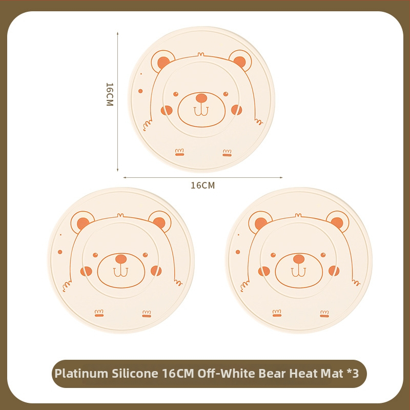 Silikoninis šilumos izoliacinis kilimėlis stalui – apskritos formos, modernus minimalistinis stilius, premium kokybė