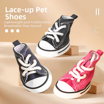 Naminių gyvūnėlių batai - neslidūs, atsparūs dėvėjimui, stora džinsinio audinio medžiaga, kvėpuojantys vasaros bateliai šunims ir katėms, universalus naudojimas