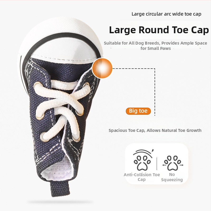 Naminių gyvūnėlių batai - neslidūs, atsparūs dėvėjimui, stora džinsinio audinio medžiaga, kvėpuojantys vasaros bateliai šunims ir katėms, universalus naudojimas