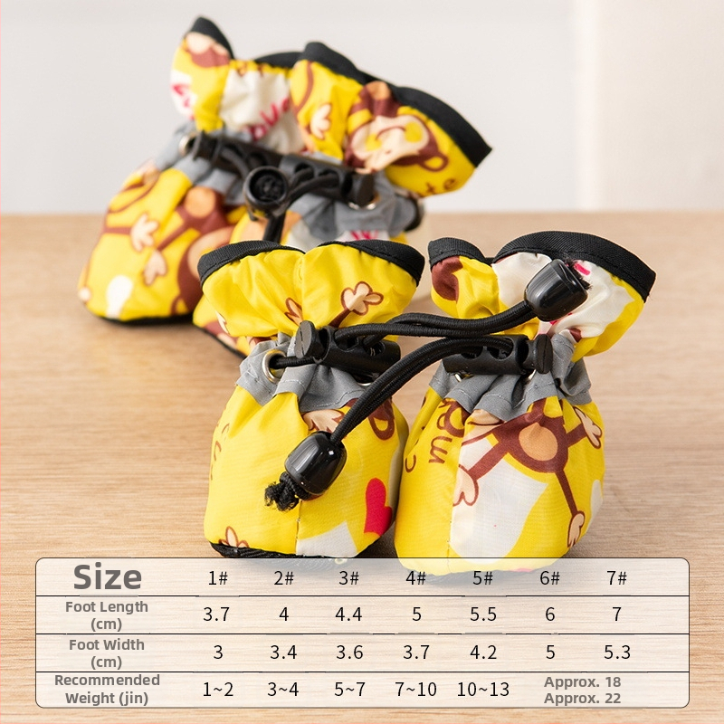 Šunų bateliai su minkšta padu, kvėpuojanti medžiaga, beždžionės atspaudas, anti-slip padas