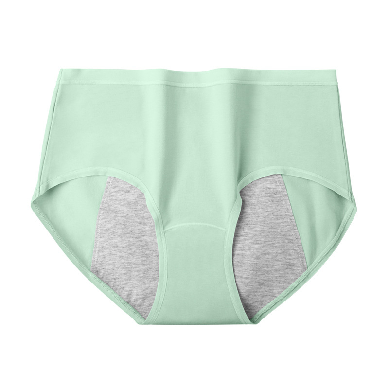 Moteriški 100% medvilniniai apatinių kelnaitės su išplėstu tarpeliu, 60 vnt., antibakterinės 7A, apsauga nuo nutekėjimo menstruacijų metu