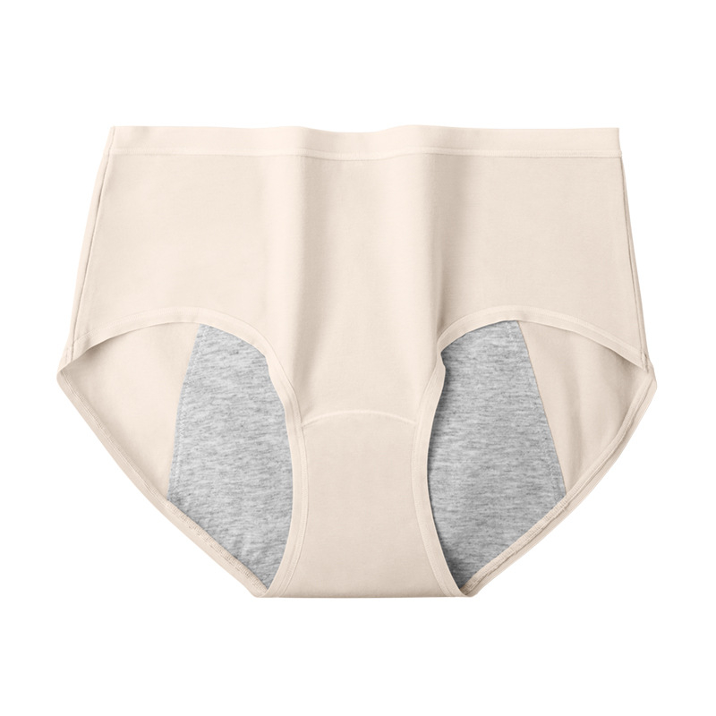 Moteriški 100% medvilniniai apatinių kelnaitės su išplėstu tarpeliu, 60 vnt., antibakterinės 7A, apsauga nuo nutekėjimo menstruacijų metu