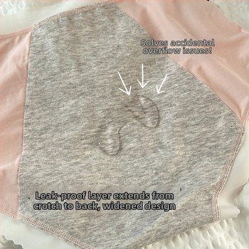 Modalist naiste menstruatsioonialuspesu, keskmise taljejoonis, 92% Modal kangas, genitaalipiirkonna puuvillane vooder (100%), füsioloogiline funktsioon