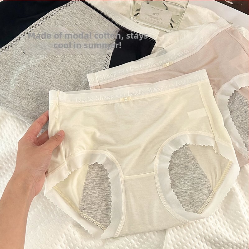 Modalinės moterų menstruacinės kelnaitės, vidutinio juosmens, 92% Modal audinys, tarpkojo medvilninė danga (100%), fiziologinė funkcija
