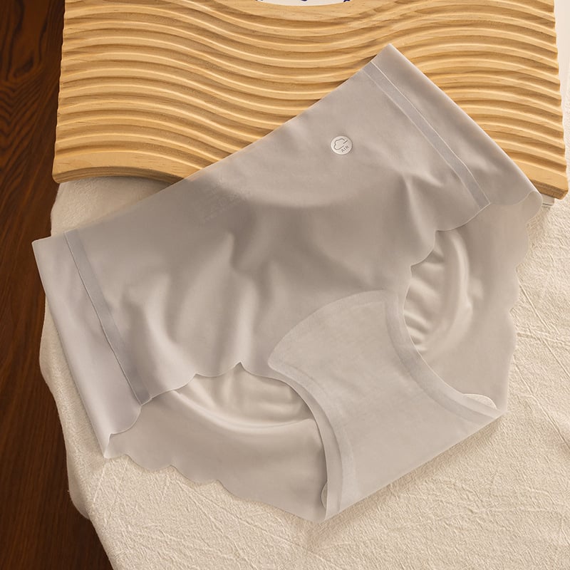 7A antibakterijske ženske gaćice Ice Silk s produženim preponom, pamuk podstava, srednji pojas, plus veličina