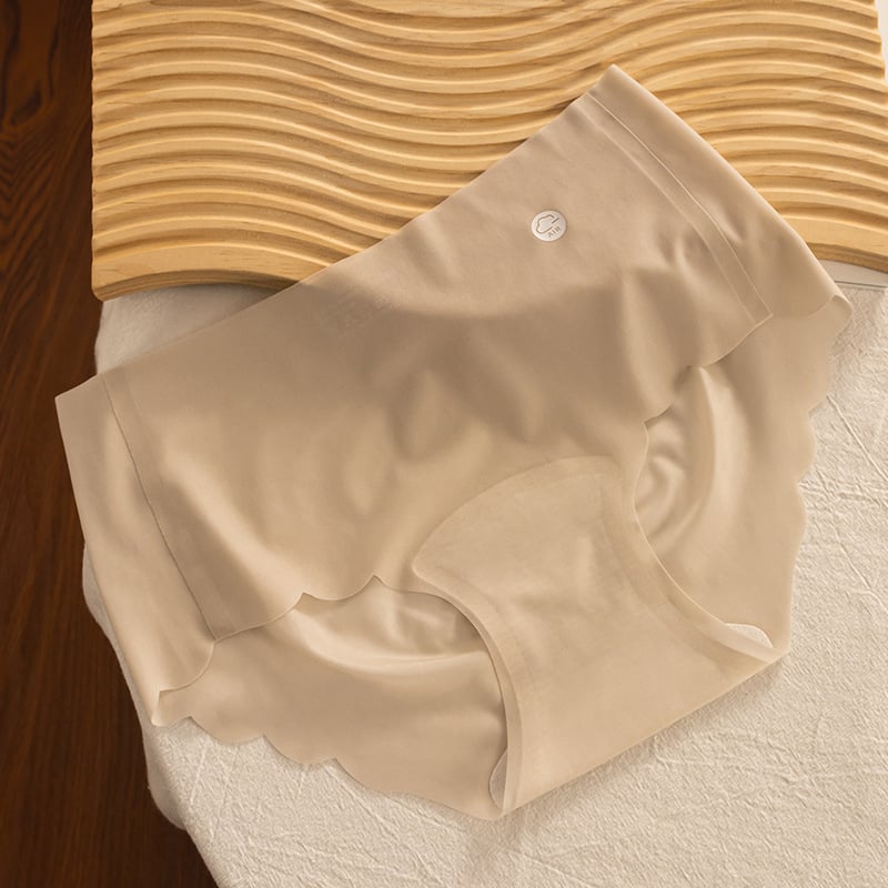 7A antibakterijske ženske gaćice Ice Silk s produženim preponom, pamuk podstava, srednji pojas, plus veličina
