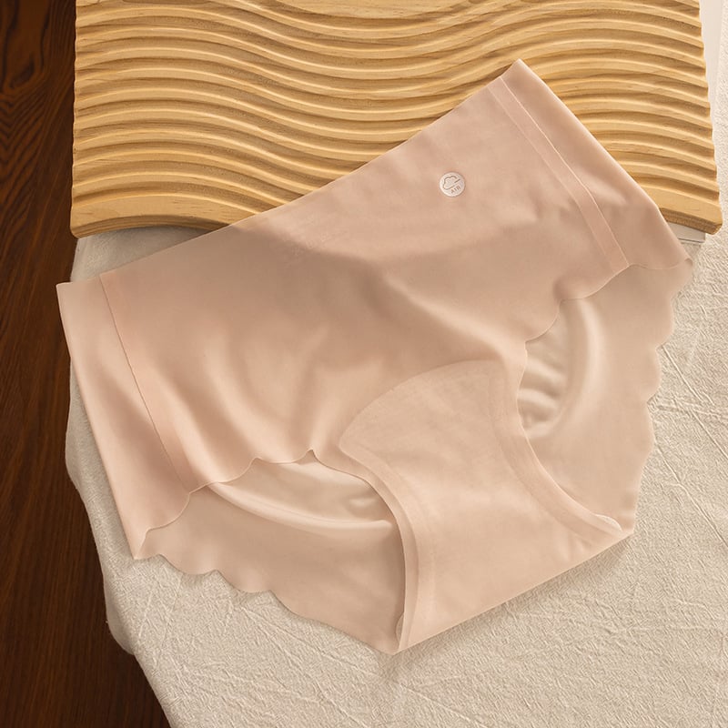 7A antibakterijske ženske gaćice Ice Silk s produženim preponom, pamuk podstava, srednji pojas, plus veličina