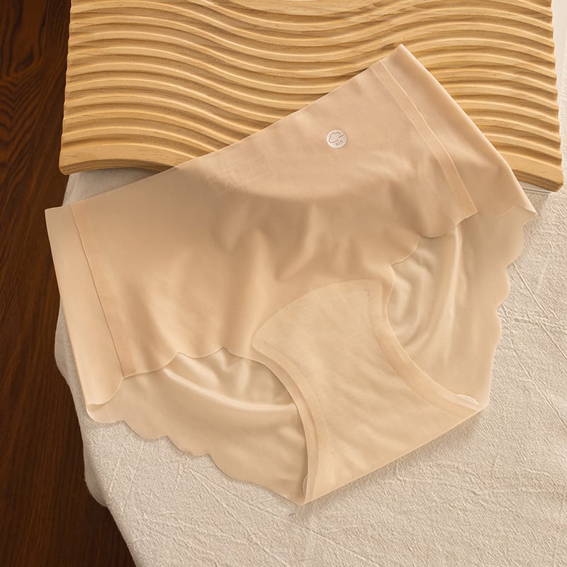 7A antibakterijske ženske gaćice Ice Silk s produženim preponom, pamuk podstava, srednji pojas, plus veličina