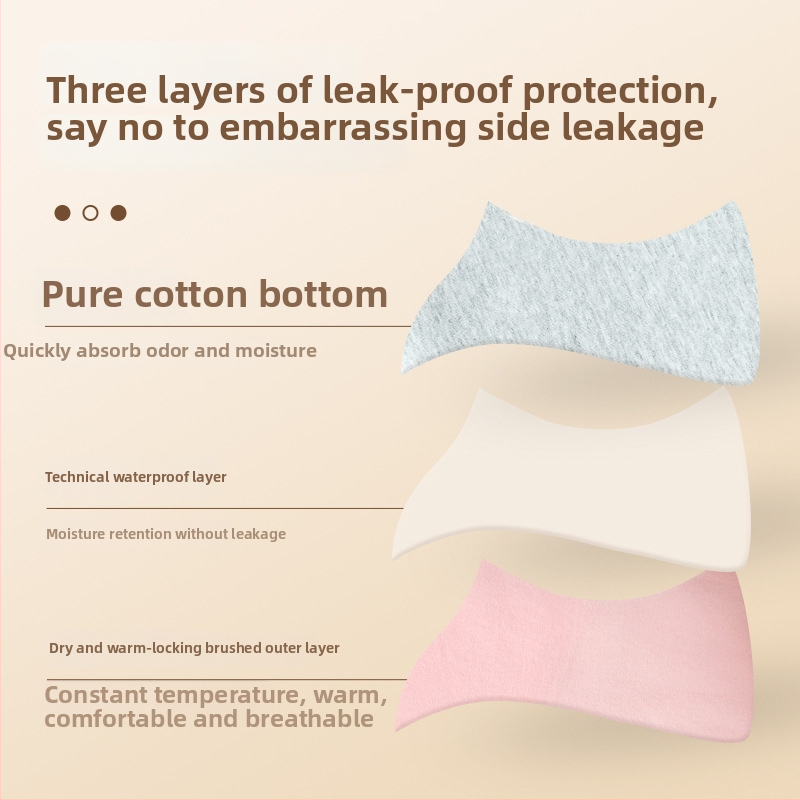 Naiste menstruaalaluspesu keskmise/kõrge taljega, ees- ja taga lekkekaitsega, peamine materjal nailon, kroots vooder puuvill